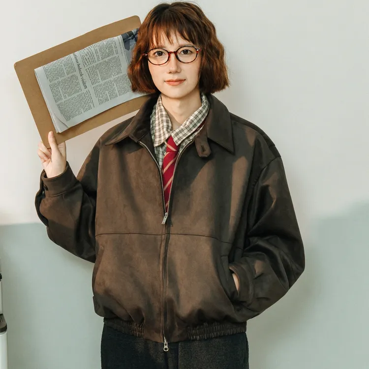 UTIMUS外套防风保暖牛皮绒翻领ROW风复古休闲通勤夹克上衣