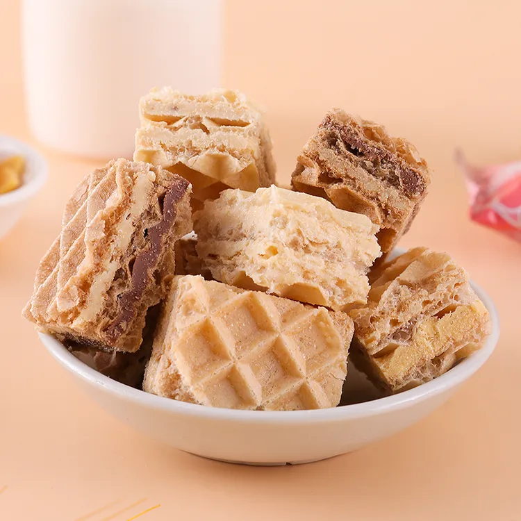 【粉丝福利】熔岩威化饼干好吃到起飞厚切酥脆夹心威化零食