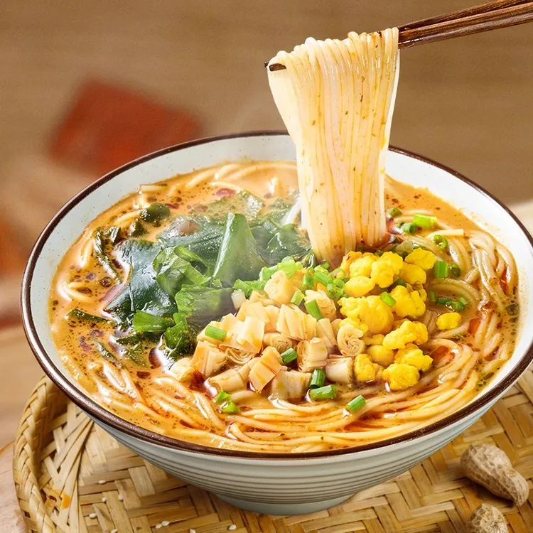 麻酱米线速食过桥肥汁细米线方便面免煮冲泡鸡汤米粉方便食品