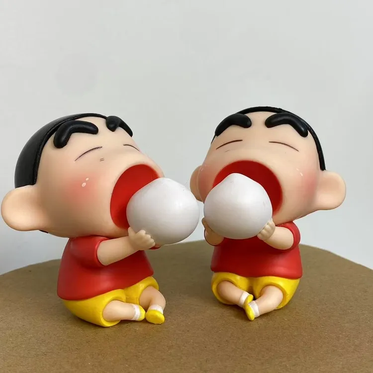 吃包子小新礼物挂件摆件可爱平价蜡笔小新可爱手办模型家居摆件