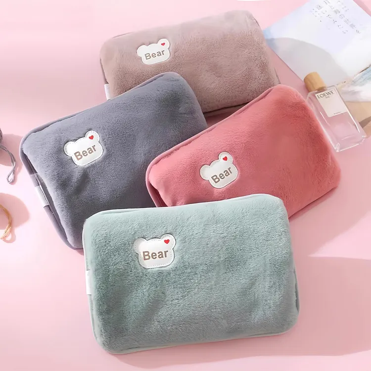 FAVMARTHA毛绒充电热水袋防爆款免拆洗电暖宝宝暖水袋姐妹暖手宝