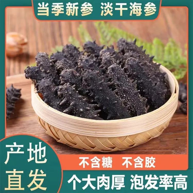 【淡干海参】大连辽刺参30-60头500g 可试吃高销量高泡发