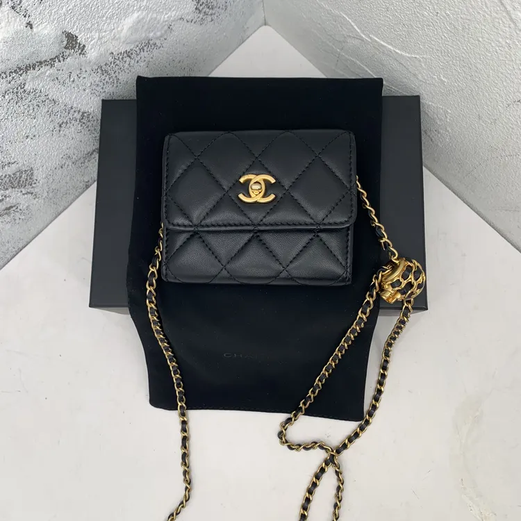 99新 Chanel/香奈儿 女士经典奢侈22S核桃球mini woc链条包