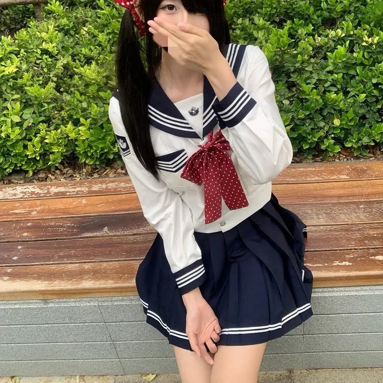 JK水手服原创制服套装【赤韵学院】女夏季新款短袖襟线裙日系学院风