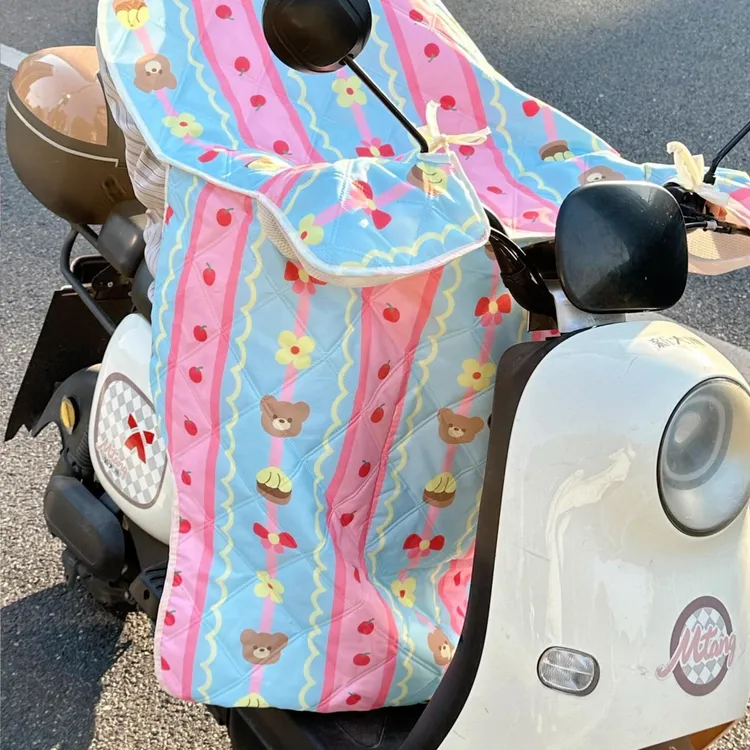 夏季挡风被电动车四季通用防晒被电瓶车摩托车防水挡风罩冰丝轻薄