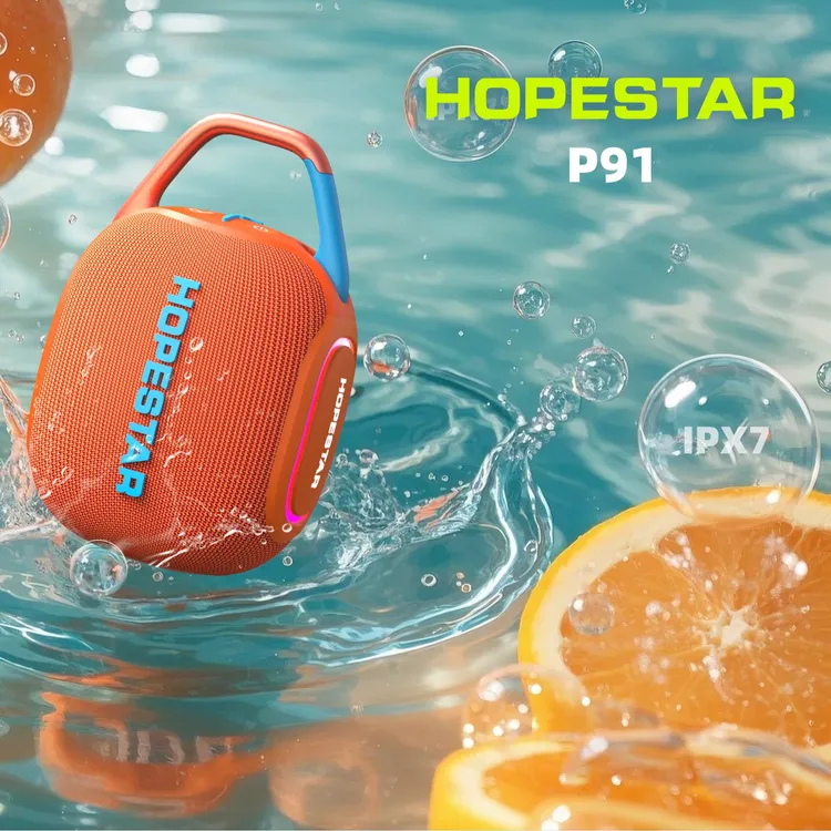 HOPESTARP91手提便携式无线蓝牙音箱彩灯插卡小音箱低音炮带蓝牙