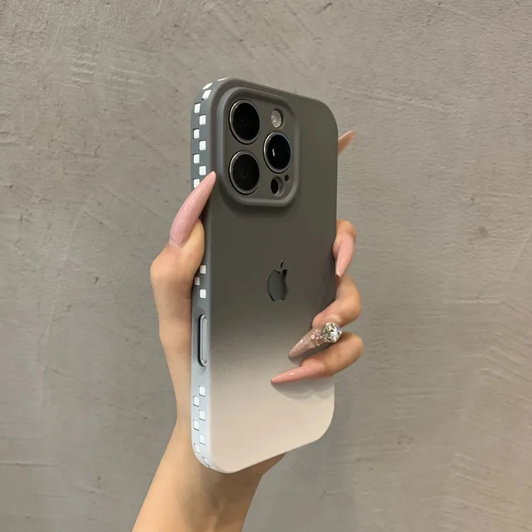 新款高级纯色肤感适用17苹果手机壳iPhone小配件promax简约女13软