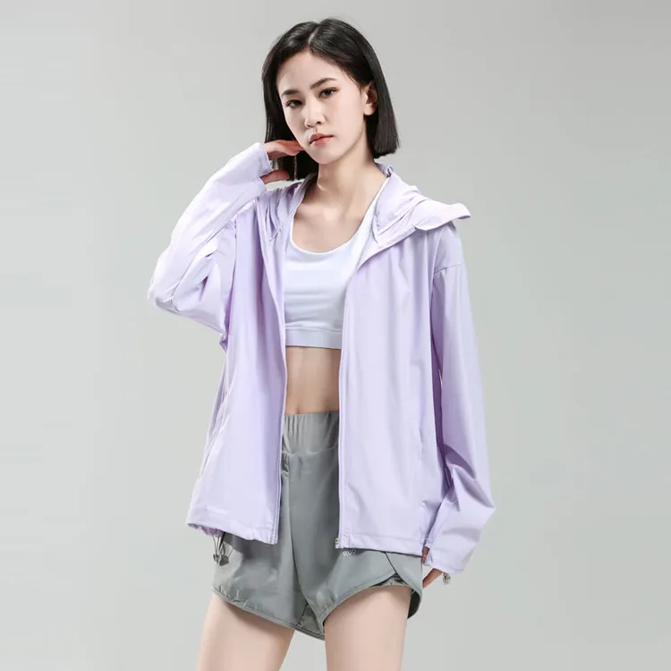 夏季防晒衣女宽松透气冰感速干防晒服户外钓鱼防紫外线皮肤衣外套