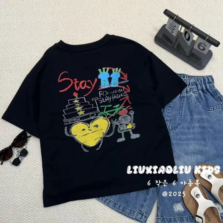 杭州六小六正版BY LIUXIAOLIU夏季儿童短袖22039