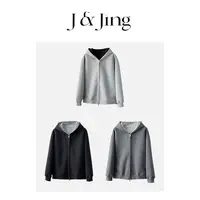 J&Jing-「帅是一种感觉」-重磅情侣款宽松百搭保暖连帽厚外套WP0001