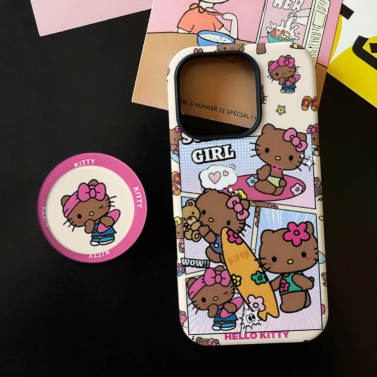 冲浪黑皮KT磁吸菲林二合一适用苹果17/16promax手机壳华为小米15