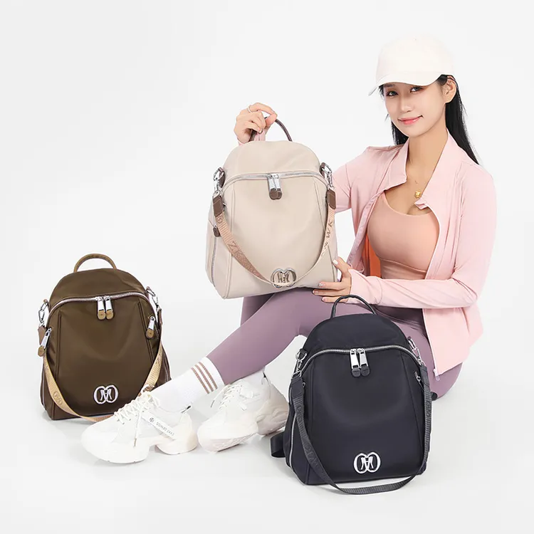 双肩包女2025新款时尚轻便女包女士背包牛津布出游旅行书包包包潮