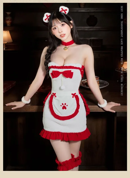 尤物法则情趣内衣小熊圣诞装诱惑可爱女仆装制服纯欲兔女郎包臀裙