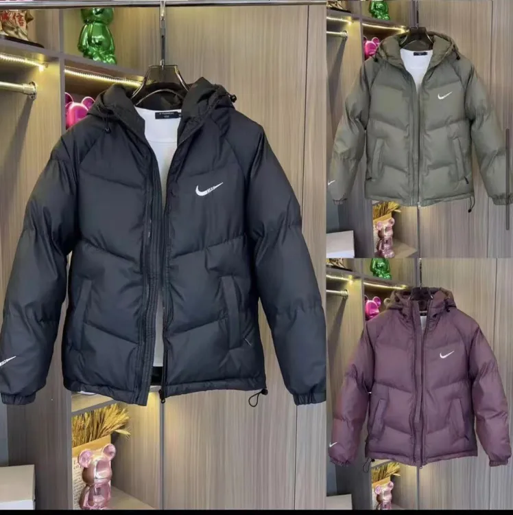 冬季新款潮男必备刺绣连帽加厚免洗面料棉衣6850