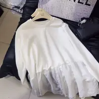 丨早秋新款多色雪花简约干净纯色打底衫  5451