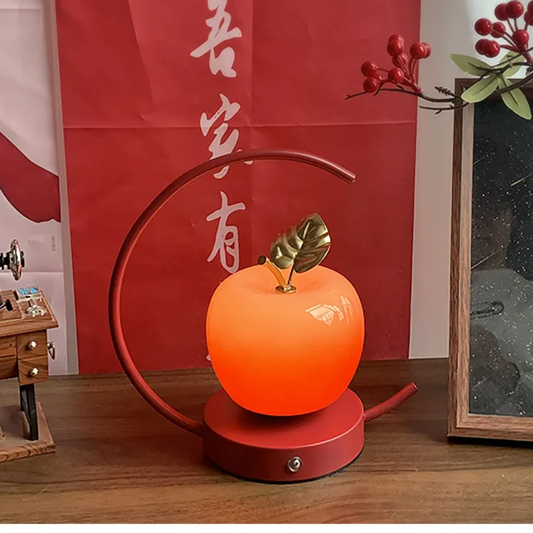 高端陪嫁结婚长明灯一对送新人红色喜灯婚房装饰床头灯新婚礼物灯