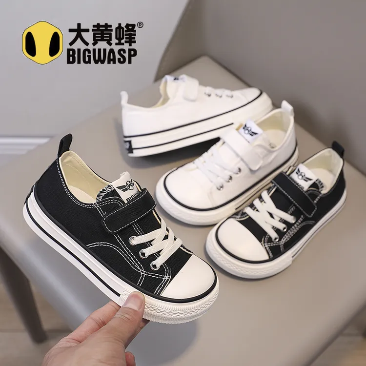 大黄蜂童鞋儿童帆布鞋2025秋季新款男女童校园布鞋防滑男童帆布鞋