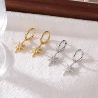 钛钢耳饰 【SUDANANA】气质八芒星耳饰