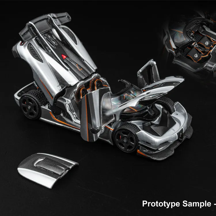 预售DCM柯尼塞格one1 合金全开模型  1:64 科尼塞克合金汽车模型