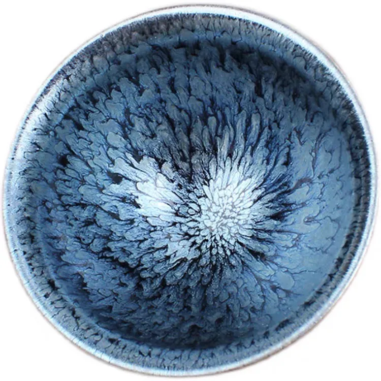 建盏茶杯主人杯窑变茶具百花油滴手工铁胎茶盏