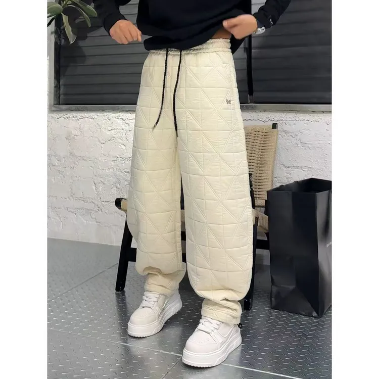 YULE语乐 37016/37015马标格纹防寒棉裤冬季加厚保暖休闲连帽棉衣