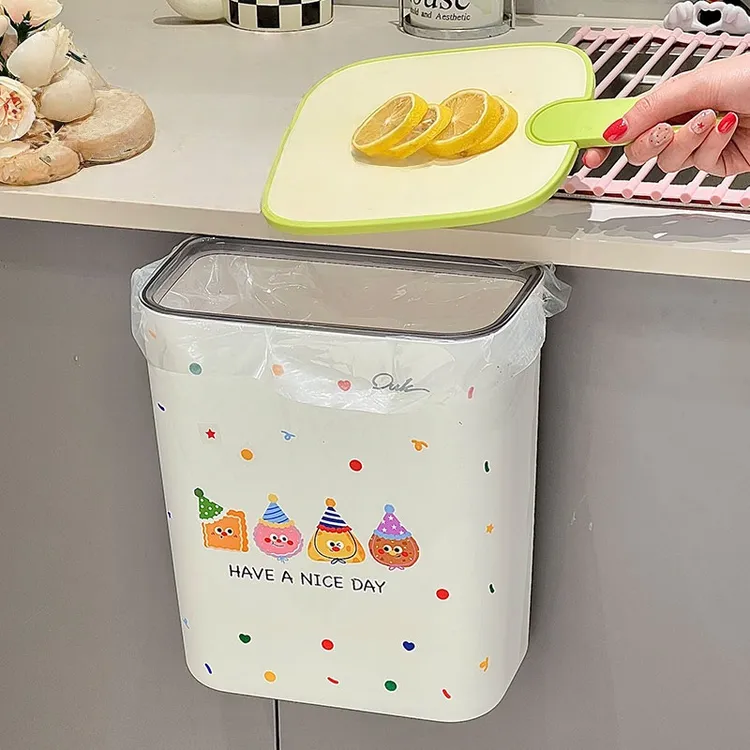 2025新款厨房垃圾桶挂式厨余卫生间壁挂专用免弯腰家用无盖收纳桶