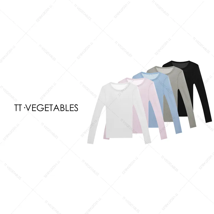 噢芬/小个子 【竹既】 绵羊毛显瘦针织圆领纯色打底上衣522401