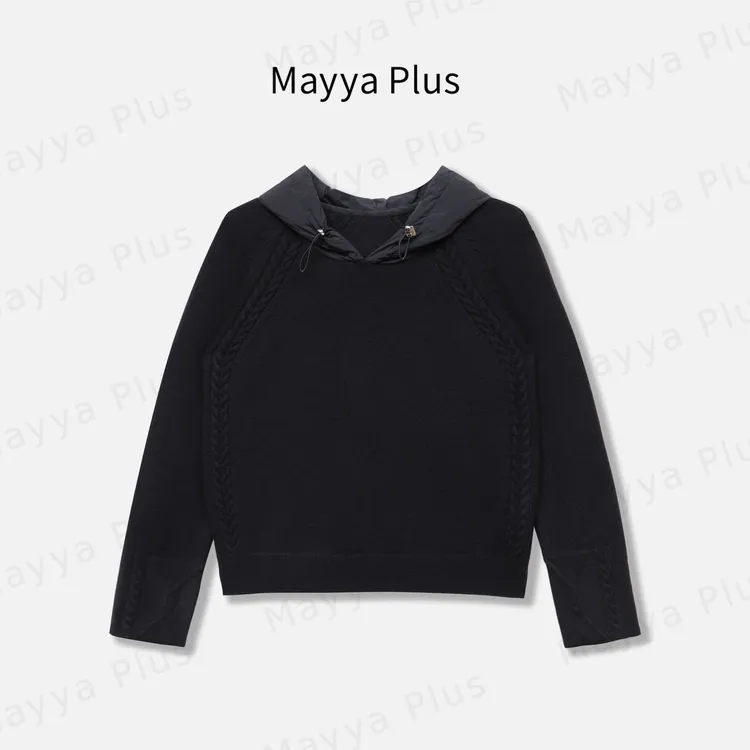 【暖调公式】Mayya Plus麦芽定制流光风百搭长袖针织衫上衣32537111