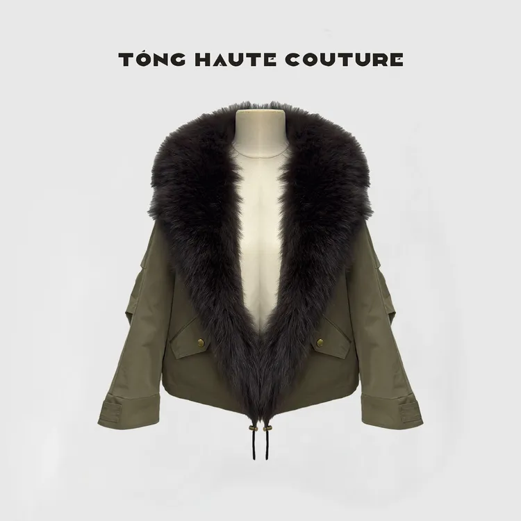 【青橘】25年新国标90白鹅绒拼接狐狸毛皮时尚高级感鹅绒服 YW450