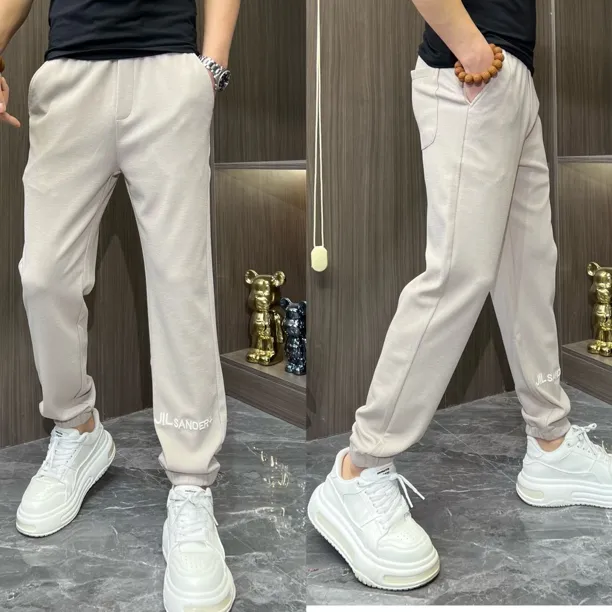 男士束脚休闲裤简约时尚运动裤百搭弹力长裤春夏款AK907