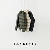  BAYBERYL老贝轻量化*绗缝简约百搭连帽秋羽绒服9YRF5H1223-9/24