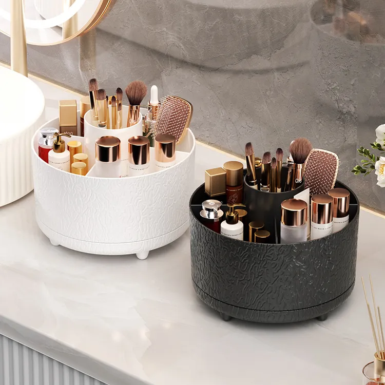 【2个装】桌面旋转化妆刷收纳筒化妆品置物架眼影刷子化妆品收纳盒