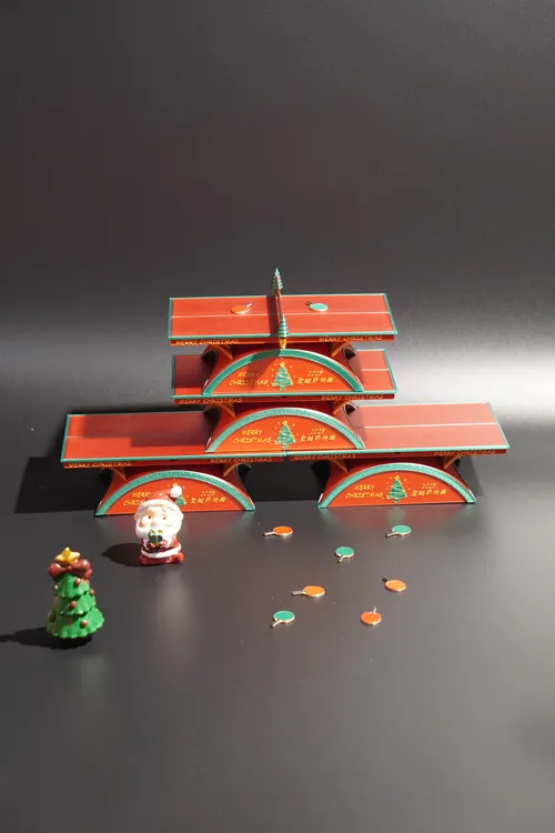 原创2025创意礼物圣诞限定款迷你乒乓球台可选礼盒圣诞树圣诞老人