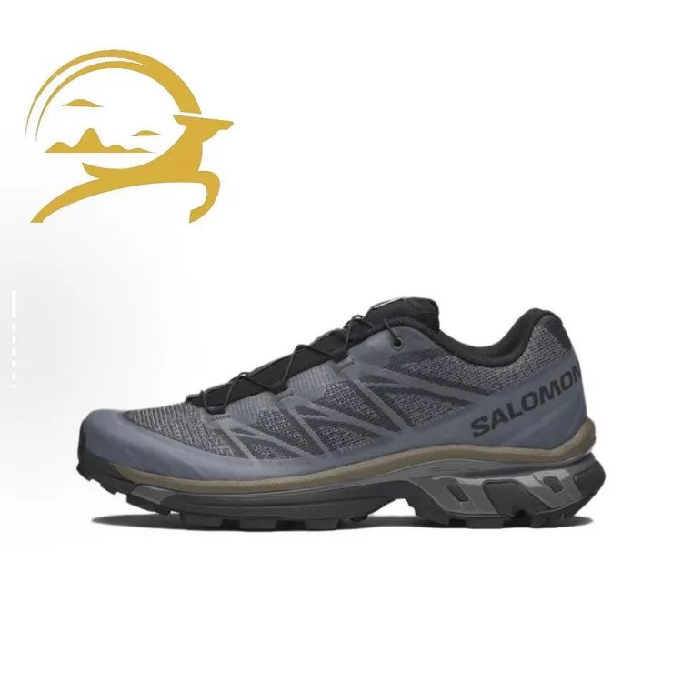 SALOMON萨洛蒙 XT-6 SHADOW 耐磨透气支撑 低帮 户外功能鞋蓝黑色