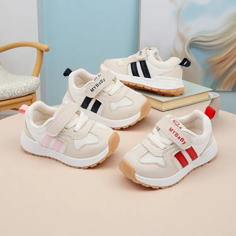 女春秋新款皮面童鞋学步鞋男女百搭机能鞋男宝宝宝软底学步鞋