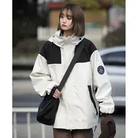 PAKA外套秋冬情侣登山服工装露营连帽夹克时尚防风男女同款