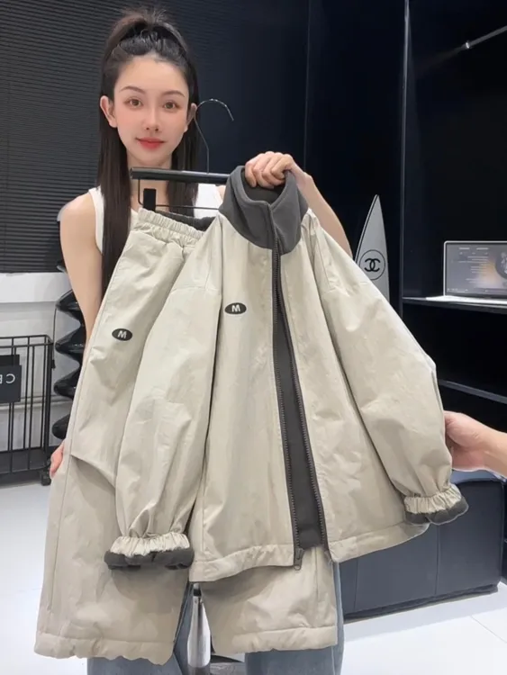 【棒嘟优优】儿童加绒加厚套装2025冬季韩版男童洋气两件套潮款 068