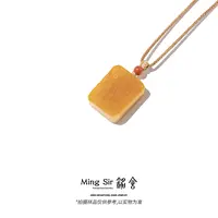 【铭舍 长乐未央】（小助手）原矿俄料蜜蜡原皮无事方牌男女毛衣链
