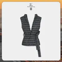 9月26日10:00新品 FORNI 玛瑙小香 混色条纹编织系带小香风马甲