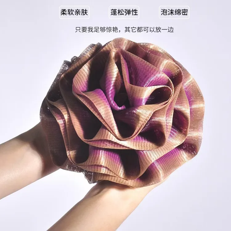 【原版】玫瑰花大号沐浴球不散浴花不松散沐浴球柔软浴花球耐用起沫