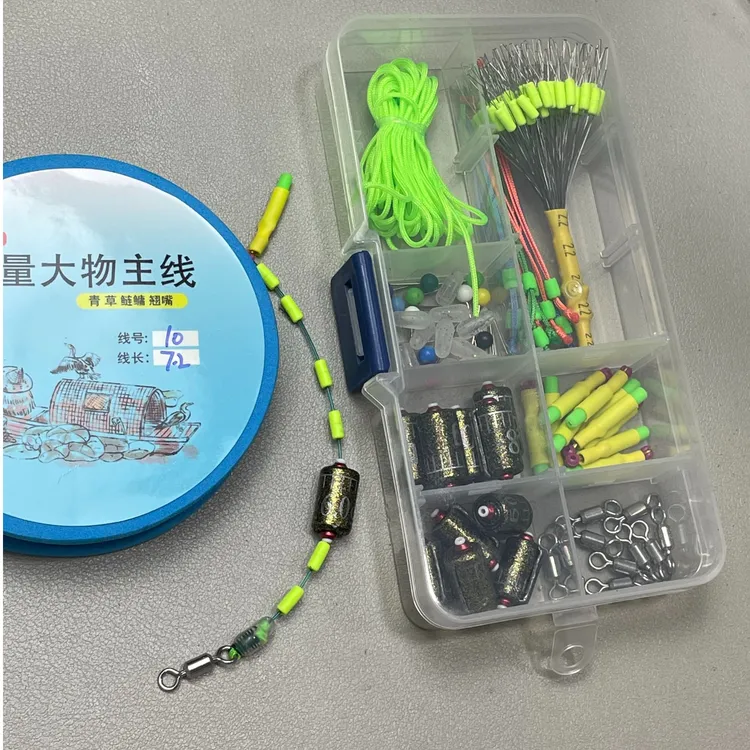 （10副装）轻量小金刚结大物主线全套配件套装太空豆八字环铅皮座