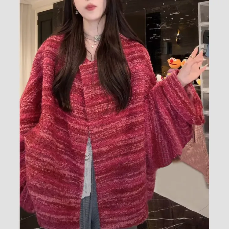 知性风女装小香风外套2025秋冬新款高级感时髦感洋气衣服针织上衣