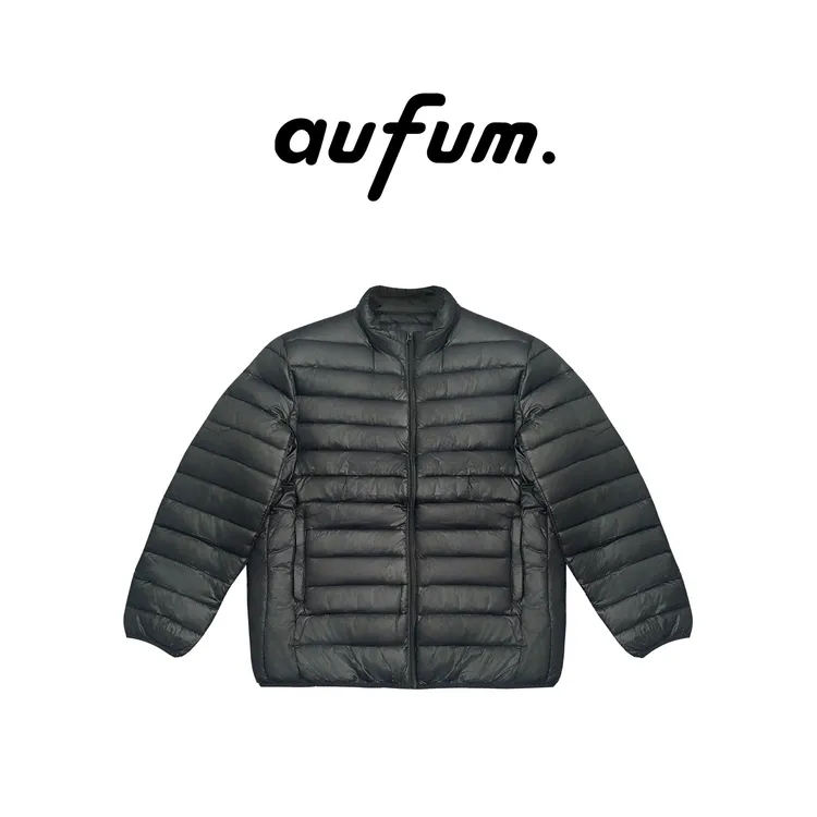 aufum大码男装排骨棉服立领上衣内搭外穿秋冬款轻薄简约时尚修身