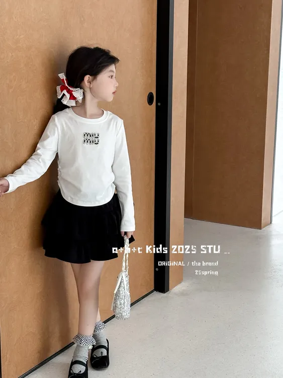 女童短袖T恤夏季洋气打底衫韩版时尚上衣