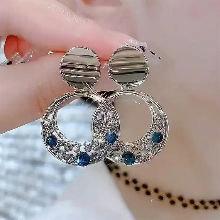 925银耳饰 防过敏高级感复古耳环纯银针气质防过敏耳钉女简约宫廷