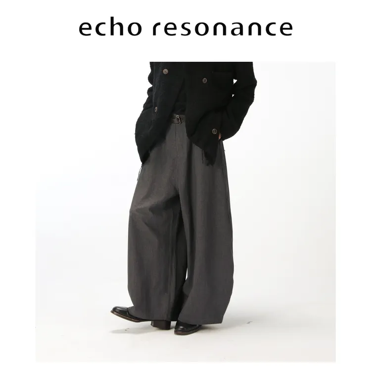 echo丨“Palazzo2.0”800G秋冬加厚弯刀阔腿裤立裁中高腰百搭高级男