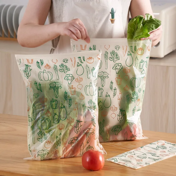 日本EAYU抗菌米糠保鲜袋蔬菜水果延长保鲜分装袋冰箱储存食品袋子