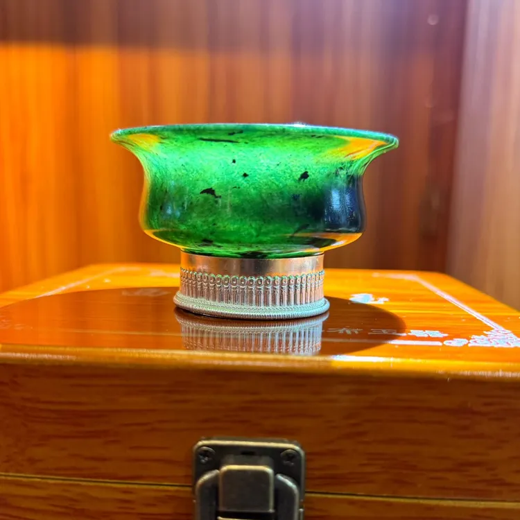 西藏仁布玉石碗茶杯