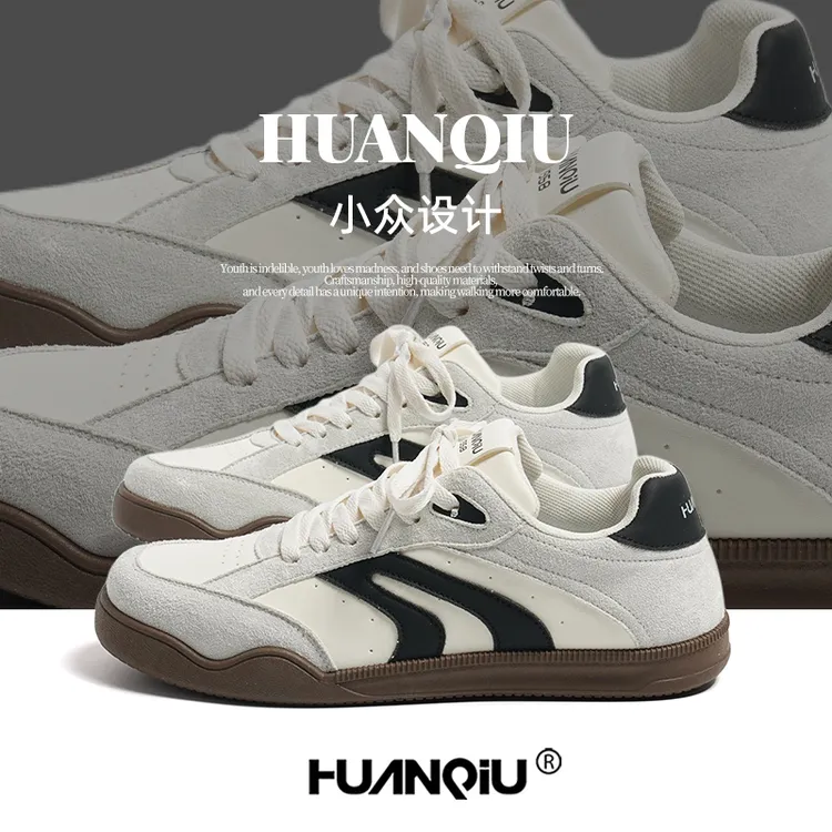 【双11好物】环球厚底增高德训鞋男款2025春秋新款休闲百搭时尚板鞋