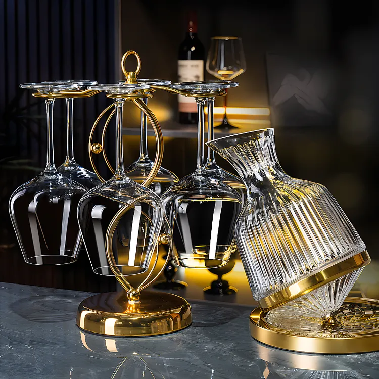 家用欧式红酒杯醒酒器套装2025新款大肚轻奢水晶玻璃葡萄酒高脚杯